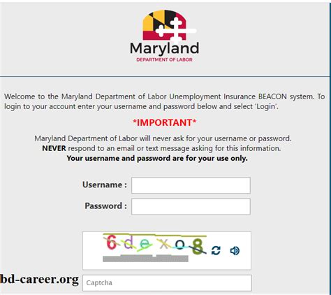 maryland beacon login|maryland unemployment website beacon.